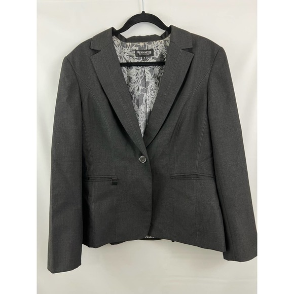 John Meyer Collection Tops - John Meyer Collection Womens Blazer Jacket Size 16 Black Padded Shoulders